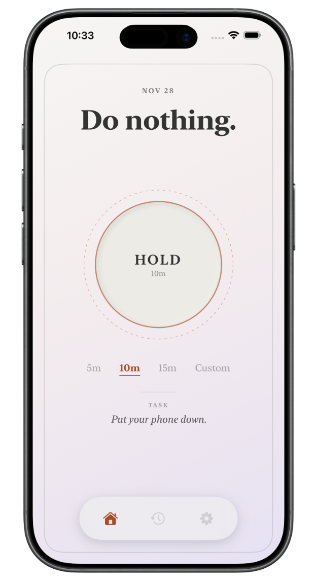 Get Bored app interface